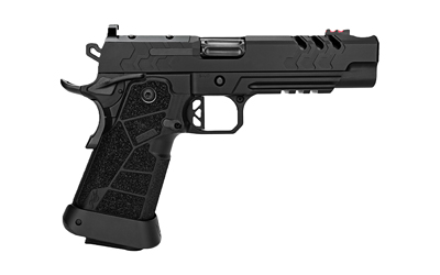 Kimber America, 2K11, Semi-automatic, Single Action Only, Full Size, Steel Frame Pistol, 9MM, 5" Compensated Barrel, DLC Finish, Black, Carbon Fiber Grips, Fiber Optic Front Sight with Fixed Rear Sight, Optic Ready, Ambidextrous Thumb Safety, (2)-20 Round Magazines and (1)-17 Round Magazine, Includes Stan Chen Magwell and RMR Adapter Plate