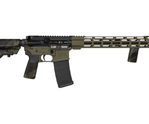 Diamondback Firearms, DB15, Semi-automatic, AR, 5.56 NATO, 16" Barrel, Threaded 1/2X28 Barrel, A2 Flash Hider, Carbine-Length Gas System, Multicam Black Furniture, B5 P-Grip, B5 VFG Foregrip, B5 Bravo Stock, Cerakote Finish, Olive Drab Green, 30 Rounds, 1 Magazine