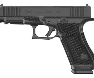 GLOCK, 17 Gen 6, Striker Fired, Semi-automatic, Polymer Frame Pistol, Full Size, 9MM, 4.49" Barrel, DLC Finish, Fixed Sights, Optics Ready System, 17 Rounds, 3 Magazines