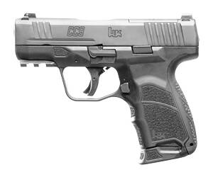 Heckler & Koch, CC9, Semi-automatic, Striker Fired, Polymer Framed Pistol, Sub-Compact, 9MM, 3.32" Barrel, Matte Finish, Black, Front Night Sight, 12 Rounds, (1)-12 Round and (1)-10 Round Magazine