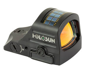 Holosun Technologies, 407C-GR-X2, Green Dot, 2 MOA, Black Color, Side Battery, Solar Failsafe