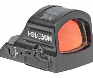 Holosun Technologies, 507C-GR-X2, Green Dot, 32 MOA Ring & 2 MOA Dot, Black Color, Side Battery, Solar Failsafe, Mount Not Included