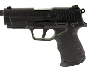 RETAY, RXP22, Double Action/Single Action, Semi-automatic, Compact, Polymer Frame Pistol, 22 LR, 4" Threaded Barrel, Anodized Finish, Black, Optics Ready, Textured Grip, TRUGLO Fiber Optic Front Sight, Ambidextrous Manual Safety, 13 Rounds, 2 Magazines