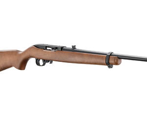 Ruger, 10/22, America's 250th Anniversary Edition, Rifle, Semi-automatic, .22 LR, 18.5" Cold-Hammer Forged Barrel, 1:16 Twist, Satin Finish, Black, Hardwood Stock, Adjustable Rear Sight, Gold Bead Front Sight, 10 Rounds, "Made in the 250th Year of American Liberty" Engraving on Receiver