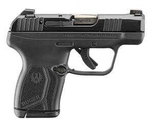 Ruger, LCP MAX, 75th Anniversary. Talo Edition, Double Action Only, Semi-automatic, Polymer Frame Pistol, Compact, 380ACP, 2.8" Barrel, Polished Black Oxide Finish, Black, Black Polymer Frame, Tritium Front Sight with White Outline, Drift Adjustable Rear Sight, 10 Rounds, 2 Magazine