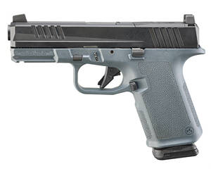 Ruger, RXM, Striker Fired, Semi-automatic, Polymer Frame Pistol, Full Size, 9MM, 4" Barrel, Nitride Finish, Black Slide, Magpul EHG Gray Frame, Optics Ready, Front Night Sight, 15 Rounds, 2 Magpul PMAG GL19 Magazines