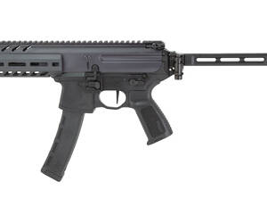 Sig Sauer, MPX, Semi-automatic Pistol, 9MM, 6" Threaded Barrel, 13.5x1 LH Thread Pitch, Anodized Finish, Black, Pistol Brace, 35 Rounds, 1 Magazine