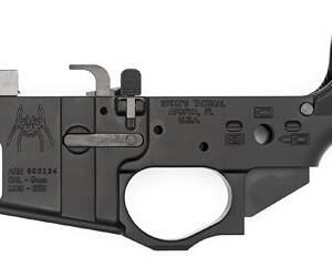 Spike's Tactical, ST9 9mm Colt Style Lower w/Spider Logo, Semi-automatic, Black Finish, Bolt Locks Back After Last Round Warning