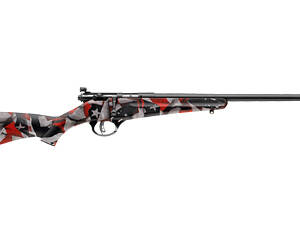Savage Arms, Rascal, Bolt Action, 22LR, 16.13" Barrel, American Flag Synthetic Stock, AccuTrigger, Adjustable Peep Sights, Single Shot, Right Hand