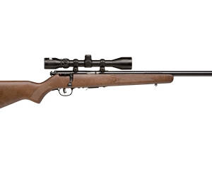 Savage Arms, 93R17GV, Bolt Action, 17HMR, 21", Heavy Blue Finish Barrel, Wood Stock, 5 Rounds, AccuTrigger, With 3-9X40mm Scope, Right Hand