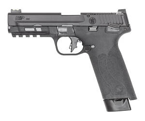 Smith & Wesson, M&P 22X, Semi-automatic, Single Action Only Internal Hammer Fired, Full Size, 22 LR, 4.1" Barrel with Thread Adapter, Anodized Finish, Black, Optics Ready Slide, Manual Safety, Fiber Optic Front Sight with Black Rear, 20 Rounds, 2 Magazines