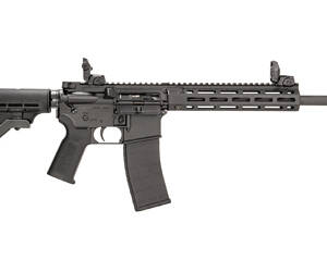 Tippmann Arms Company, M4-22 LTE, Semi-automatic Rifle, AR, 22 LR, 16" Threaded Barrel, Threaded 1/2X28, Matte Finish, Black, Composite Free Float Handguard, Front/Rear Flip Sights, M4 Collapsible Stock, 25 Rounds, 1 Magazine