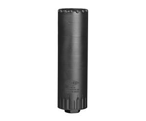 Yankee Hill Machine Co, R9, Suppressor, 9MM, 5.2" Length, 1.562" Diameter, 17-4PH Stainless Steel Construction, Cerakote Finish, Black, Includes Universal Rifle Suppressor Mount (YHM-2145-28), 10.7oz