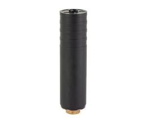Otter Creek Labs, Polonium, 7.62MM, 5.8" Length, 1.625" Diameter, Cerakote Finish, Black, Includes 5/8X24 Direct Thread Adaptor and Tube Clamp, 13.5oz