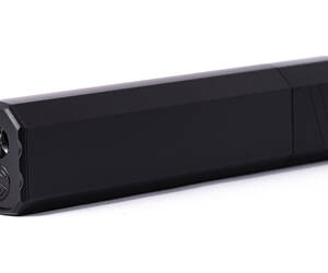 SilencerCo, 45 Osprey 2.0, 45 Caliber, 8.06" Length, 1.73" Diameter, Stainless Steel Construction, Black Oxide Finish, Black, Compatible with SilencerCo Pistons, 9.2oz