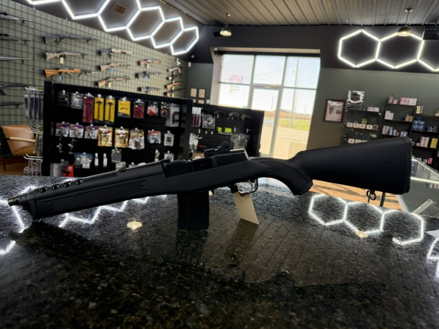 Ruger, Mini-14 Tactical Rifle, Semi-Automatic Rifle, 300 Blackout, 10.5" Barrel, Blued, Alloy Steel, Black Synthetic Stock, Adjustable Rear & Blade Front Sight, 20 Rounds, 1 Magazine,